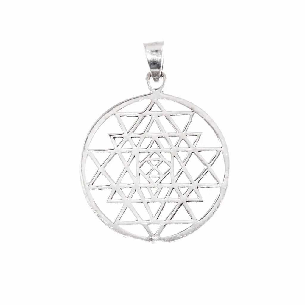 Sri Yantra Anhänger Silberschmuck