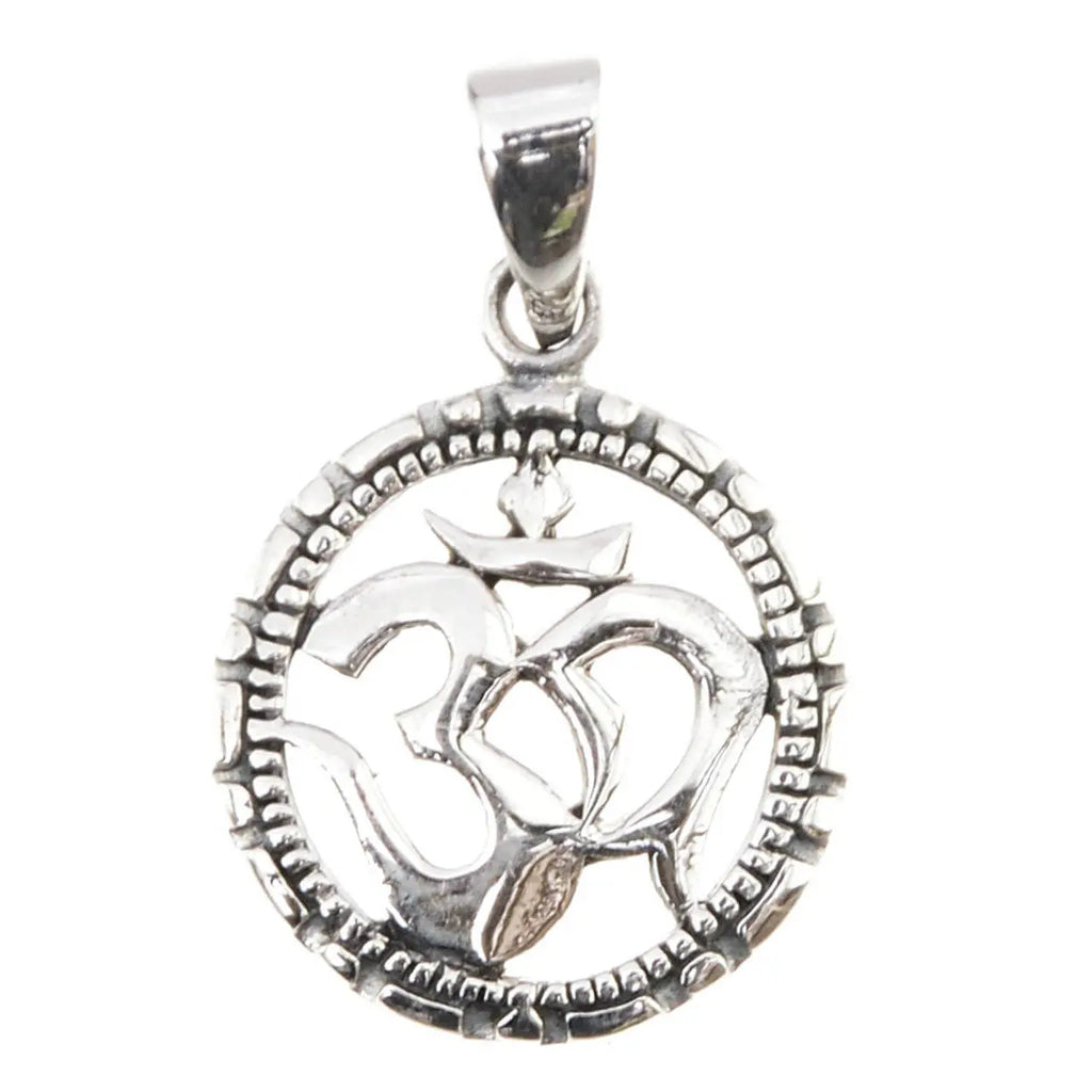 Om-Symbol 925 Silberanhänger Silberschmuck Goa