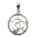 Om-Symbol 925 Silberanhänger Silberschmuck Goa