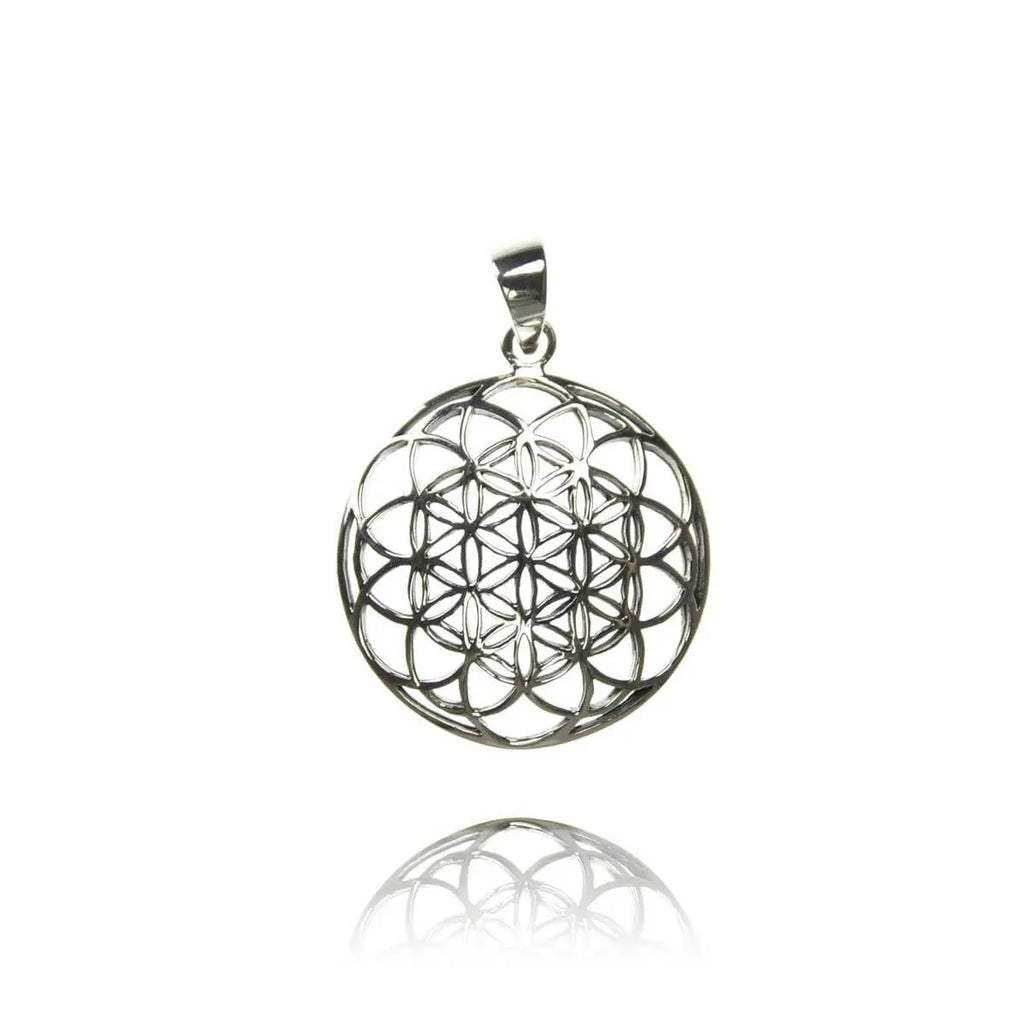 Blume des Lebens Anhänger Schmuck Silber