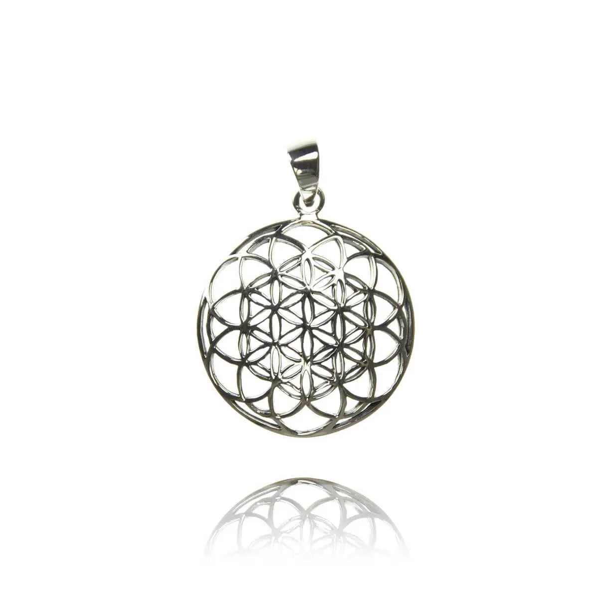 Blume des Lebens Anhänger Schmuck Silber