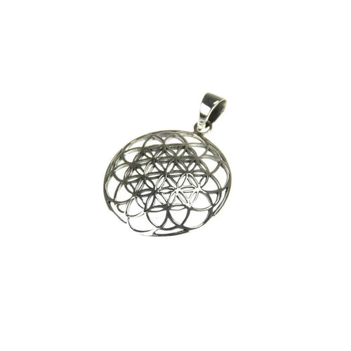 Blume des Lebens Anhänger Schmuck Silber