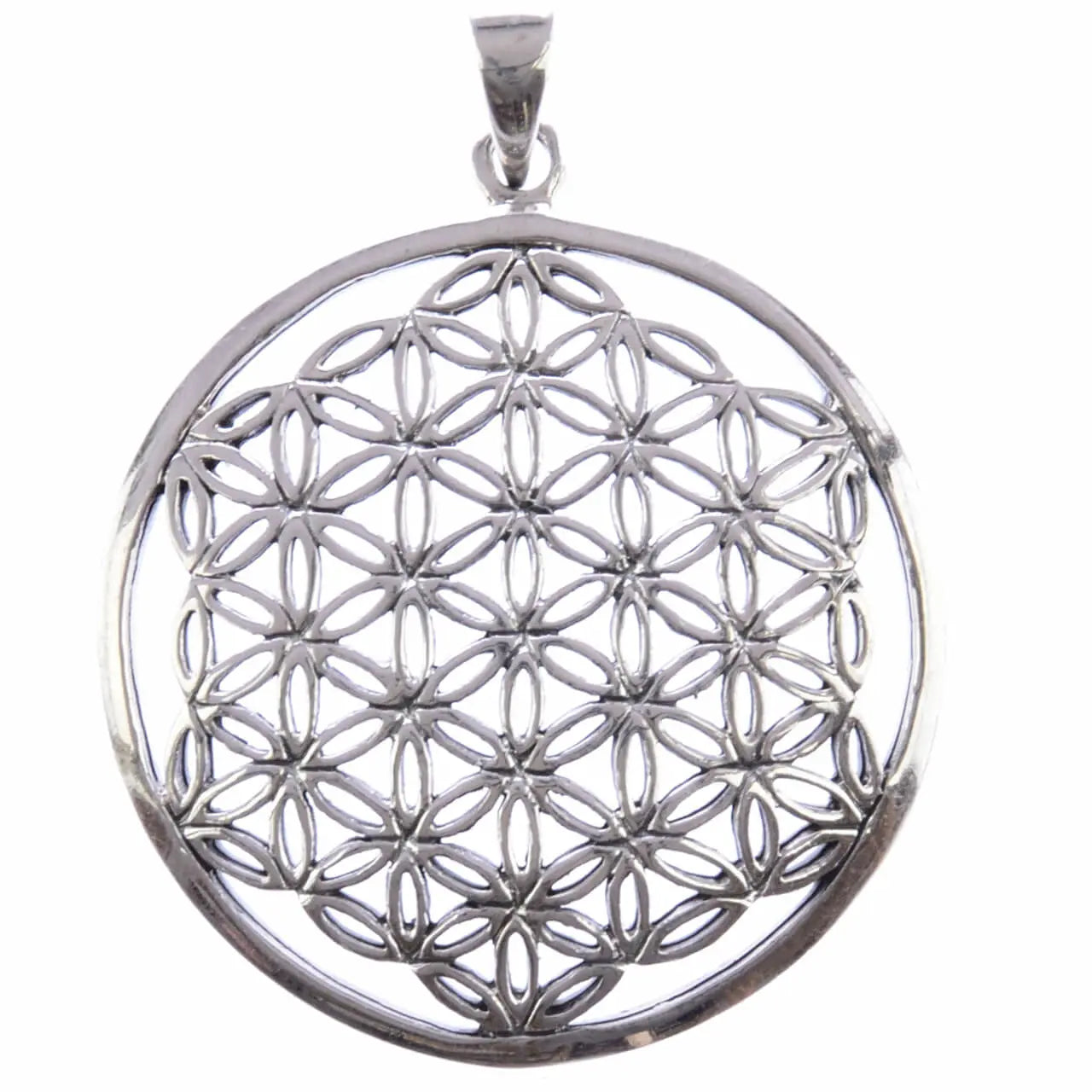 Blume des Lebens Silberanhänger offen Silberschmuck
