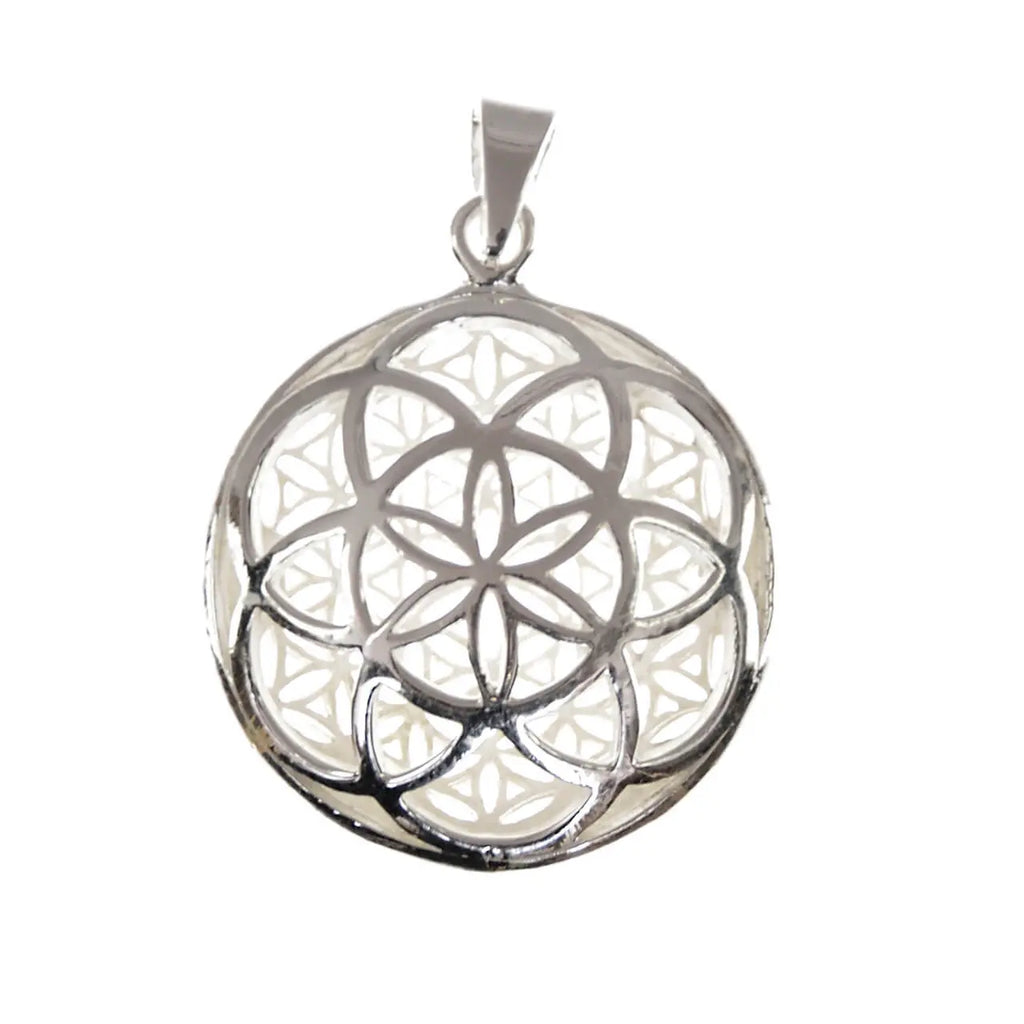 Doppelseitiges Medallion Blume-des-Lebens Lebensblume zweiseitig
