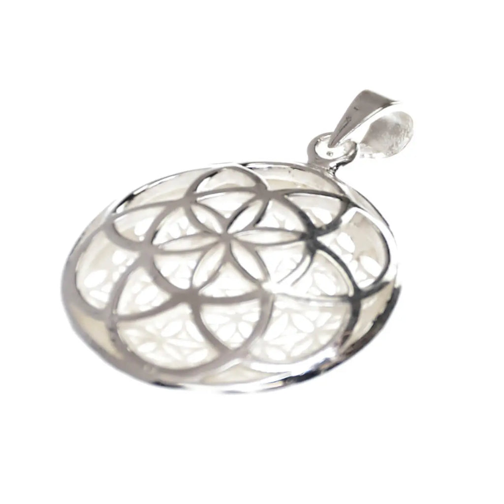 Doppelseitiges Medallion Blume-des-Lebens Lebensblume zweiseitig