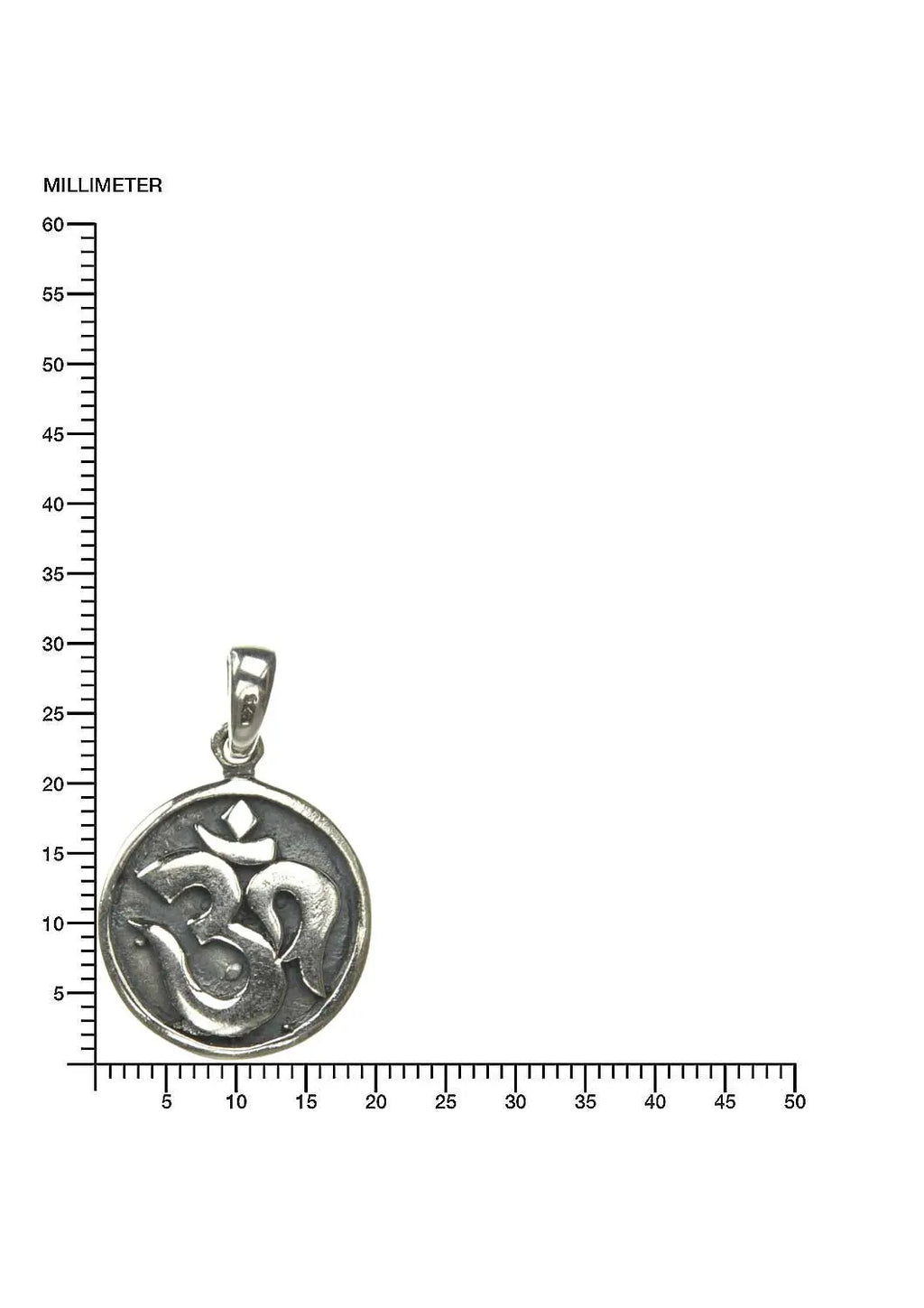 Massiver Om Silberanhänger Silber Schmuck Ohm Aum