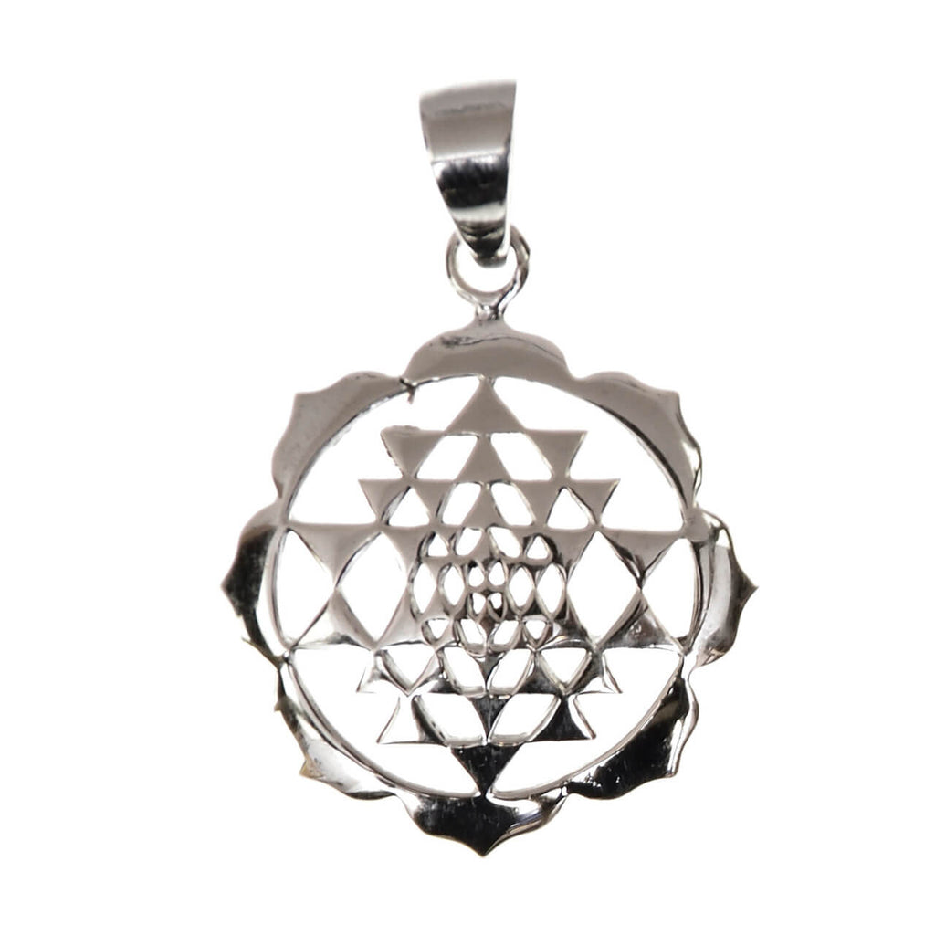 Sri Yantra Anhänger Silberschmuck