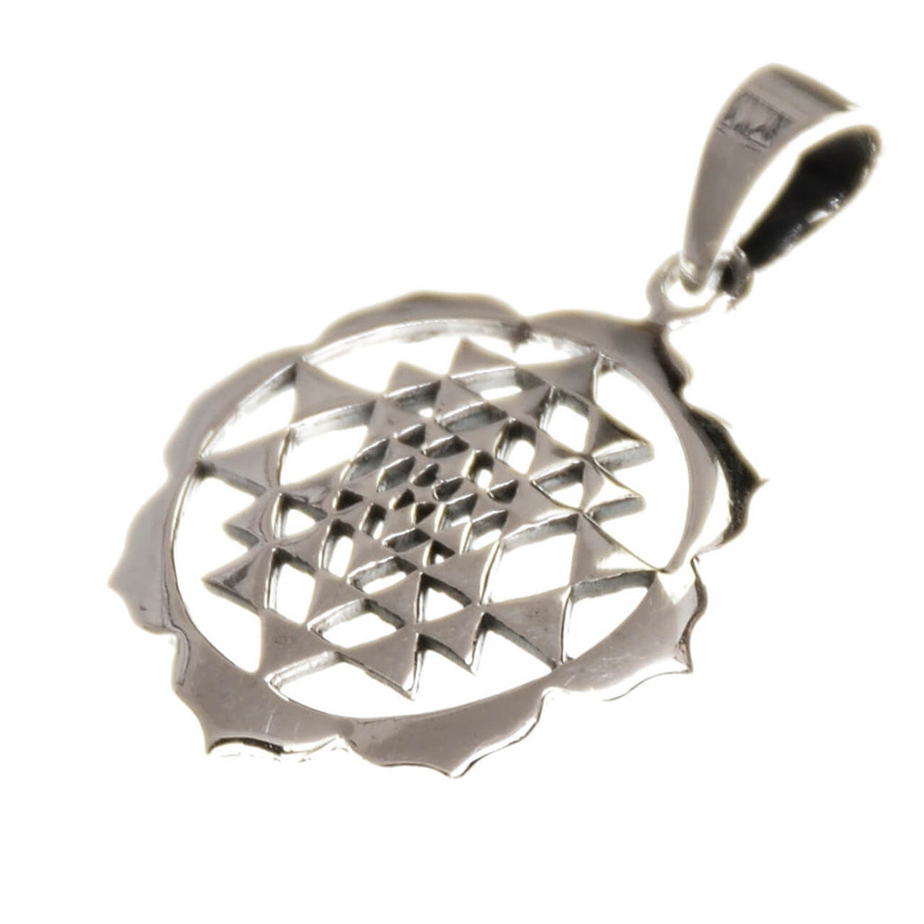 Sri Yantra Anhänger Silberschmuck