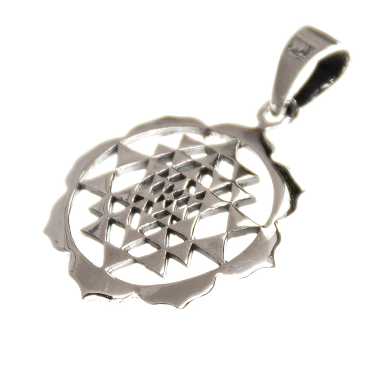 Sri Yantra Anhänger Silberschmuck