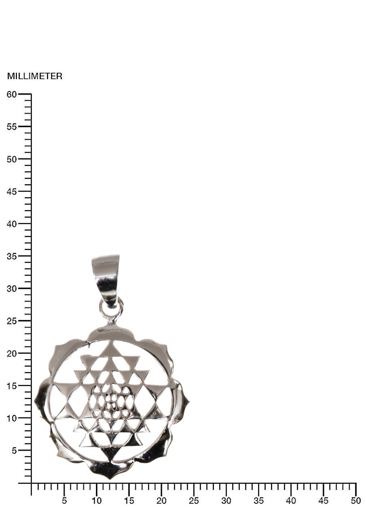 Sri Yantra Anhänger Silberschmuck