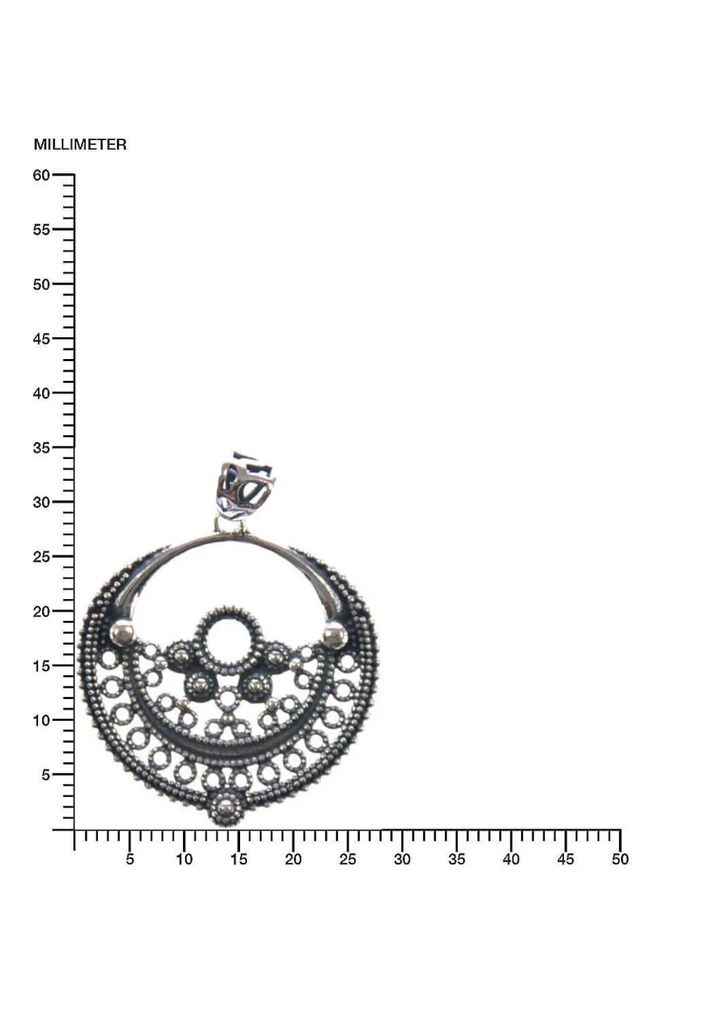 Silberanhänger indischer Antik-Stil Silberschmuck