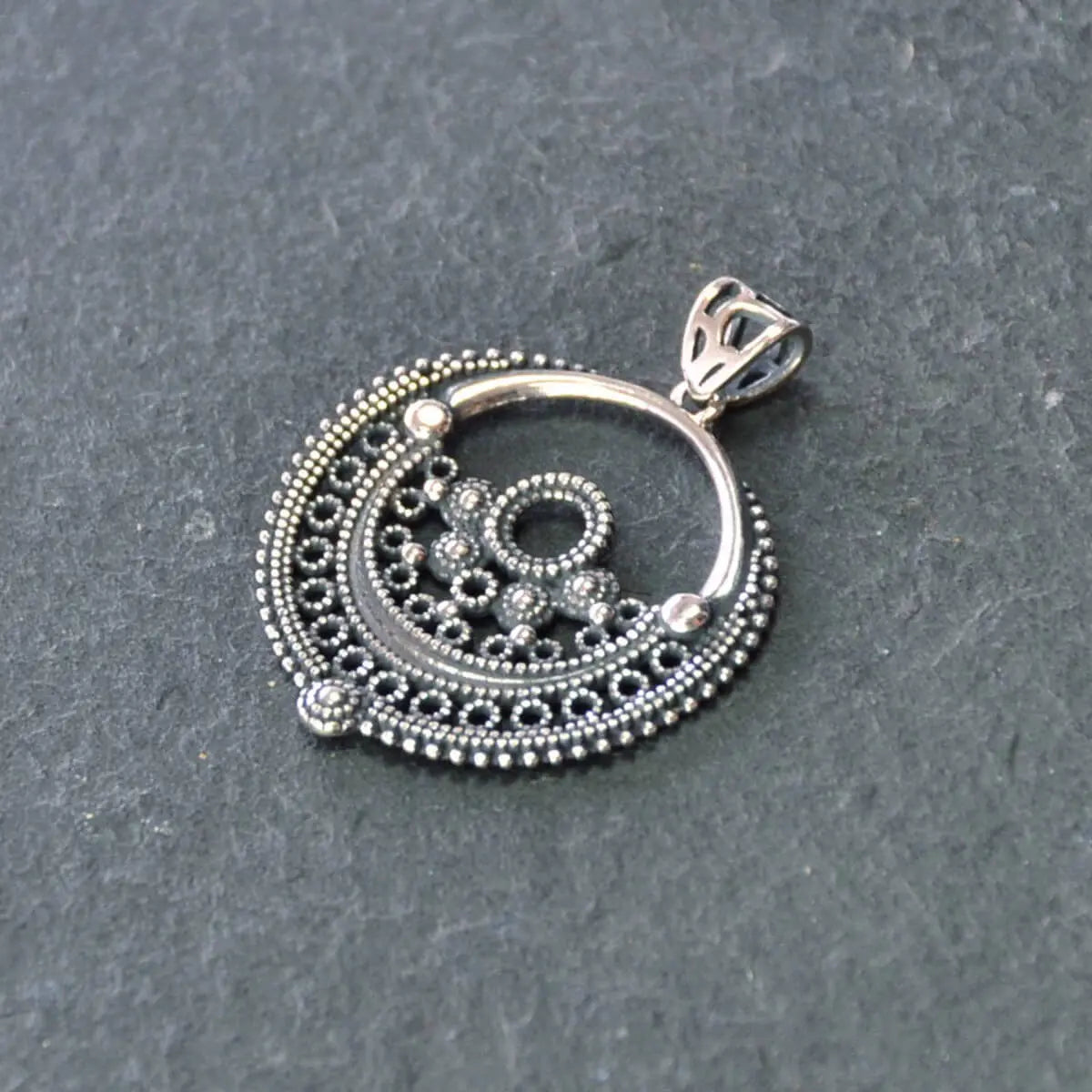 Silberanhänger indischer Antik-Stil Silberschmuck