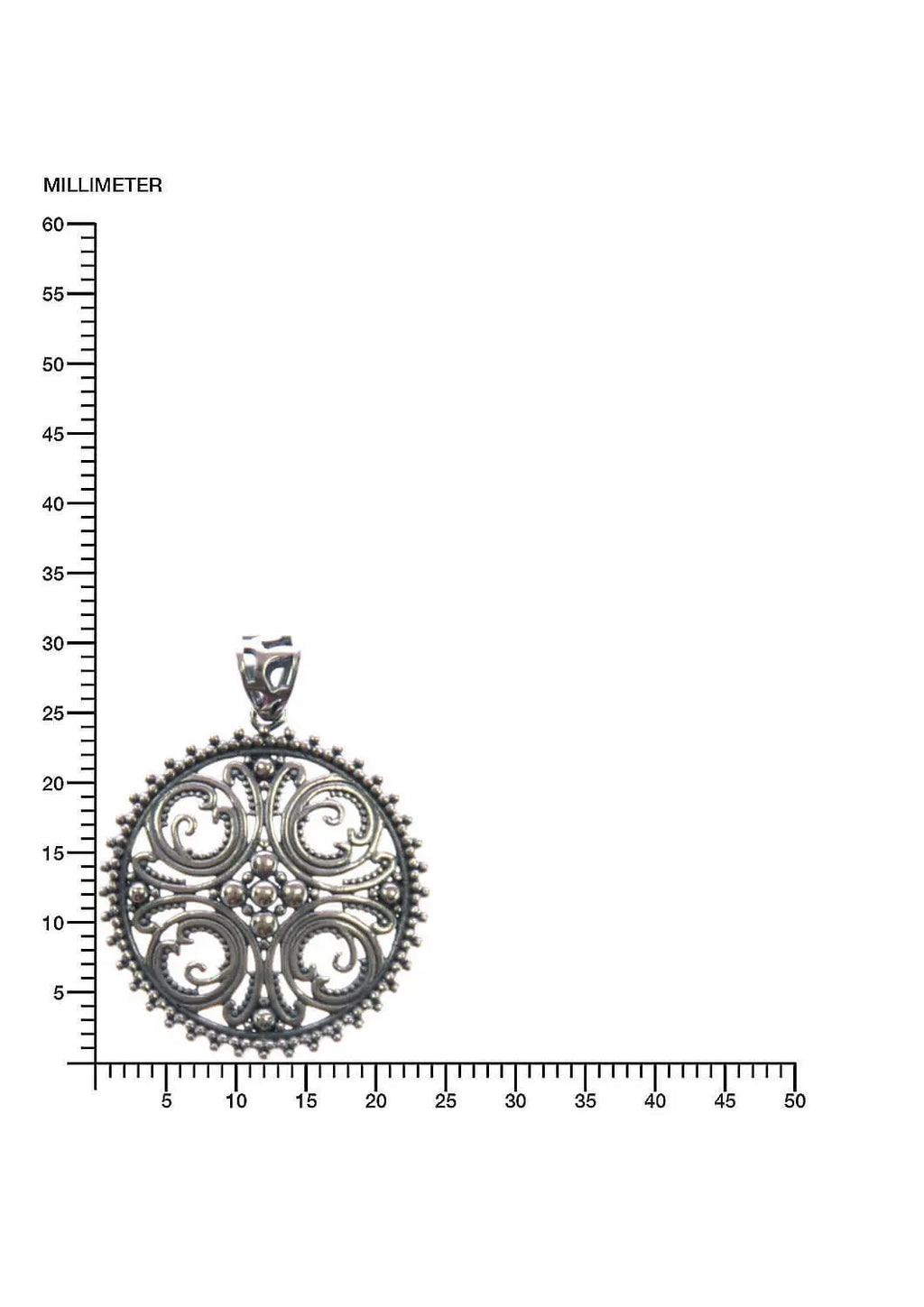 Silberanhänger indischer Antik-Stil Silberschmuck