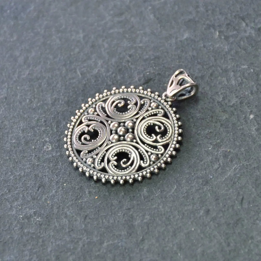 Silberanhänger indischer Antik-Stil Silberschmuck