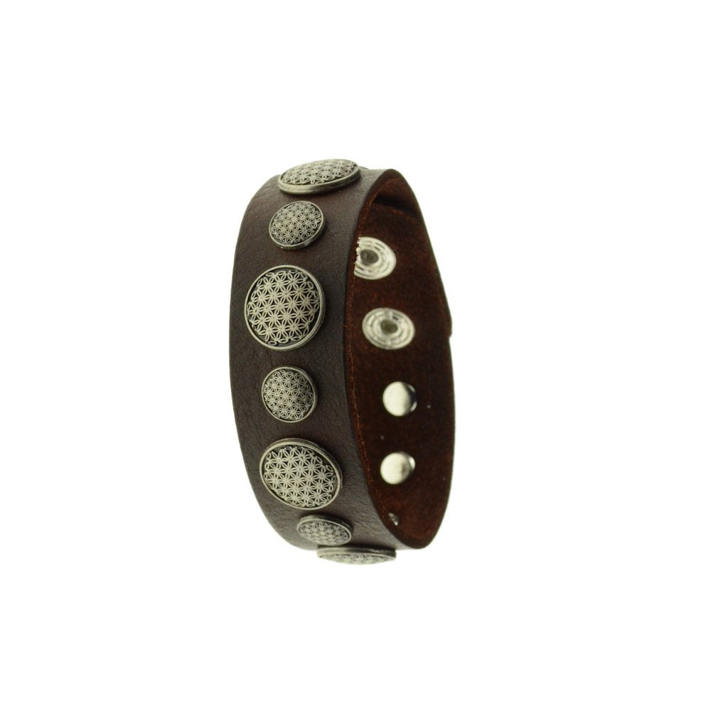 Blume des Lebens Lederarmband Schmuck