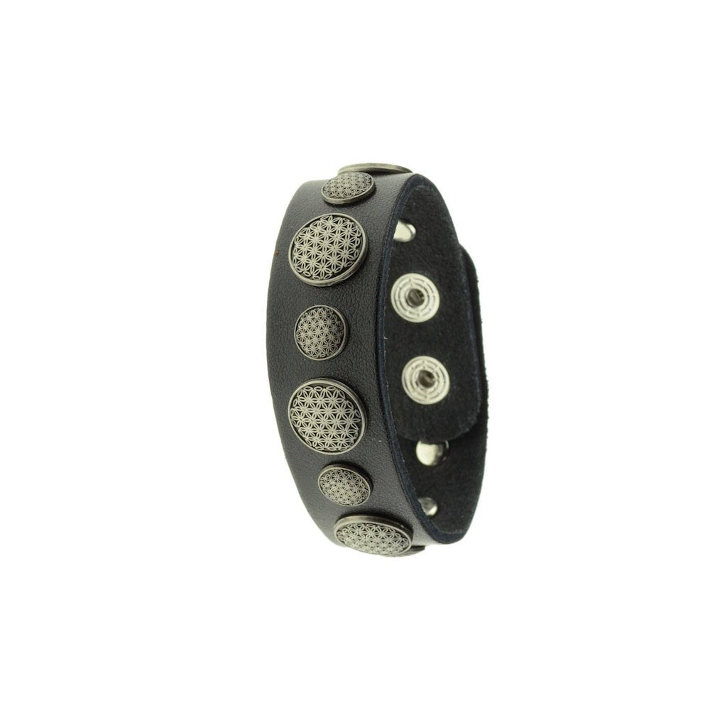 Blume des Lebens Lederarmband Schmuck