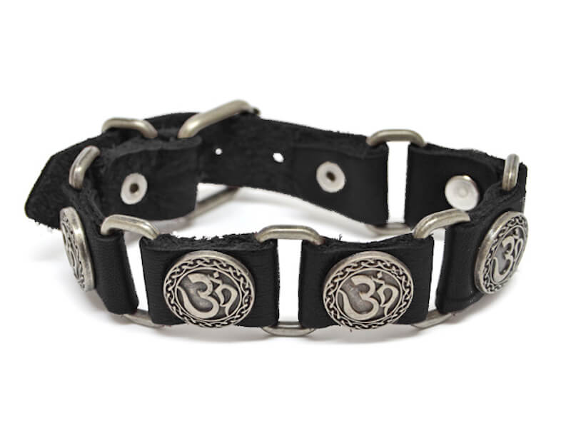 Om Armband Lederglieder Modeschmuck Rostock