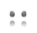 Hand Spirale Silberohrstecker SCHMUCK