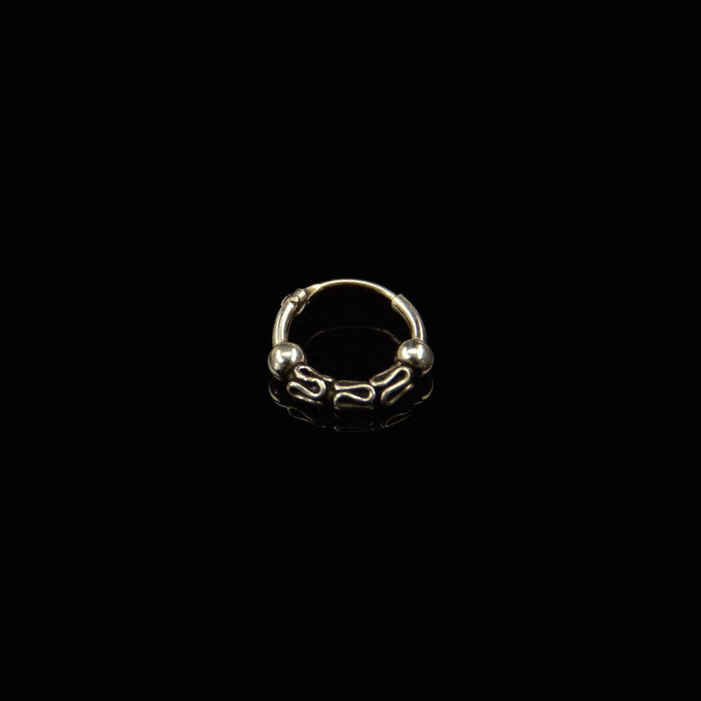 Silber Creole 12mm rund Ohrringe