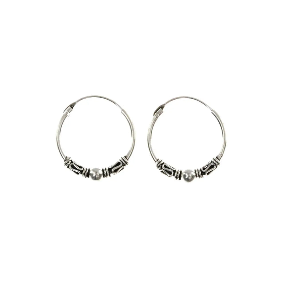 925 Sterlingsilber Balicreole Silber Ohrring Ohrschmuck