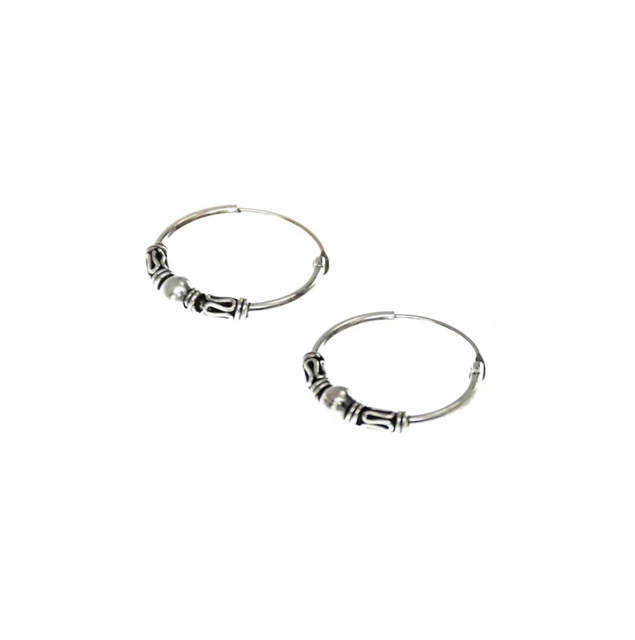 925 Sterlingsilber Balicreole Silber Ohrring Ohrschmuck