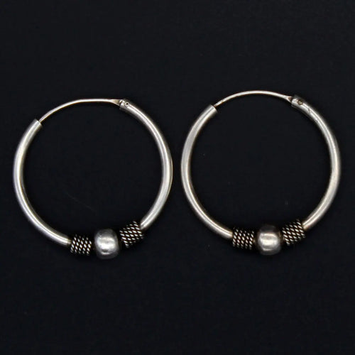 925 Sterlingsilber Balicreole Silber Ohrring Ohrschmuck
