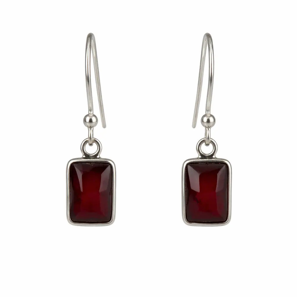 Granat Silberohrringe Silberschmuck