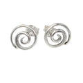 Silber Ohrstecker Spirale 925 – Glänzend & elegant 11 mm Paarweise Ohrschmuck
