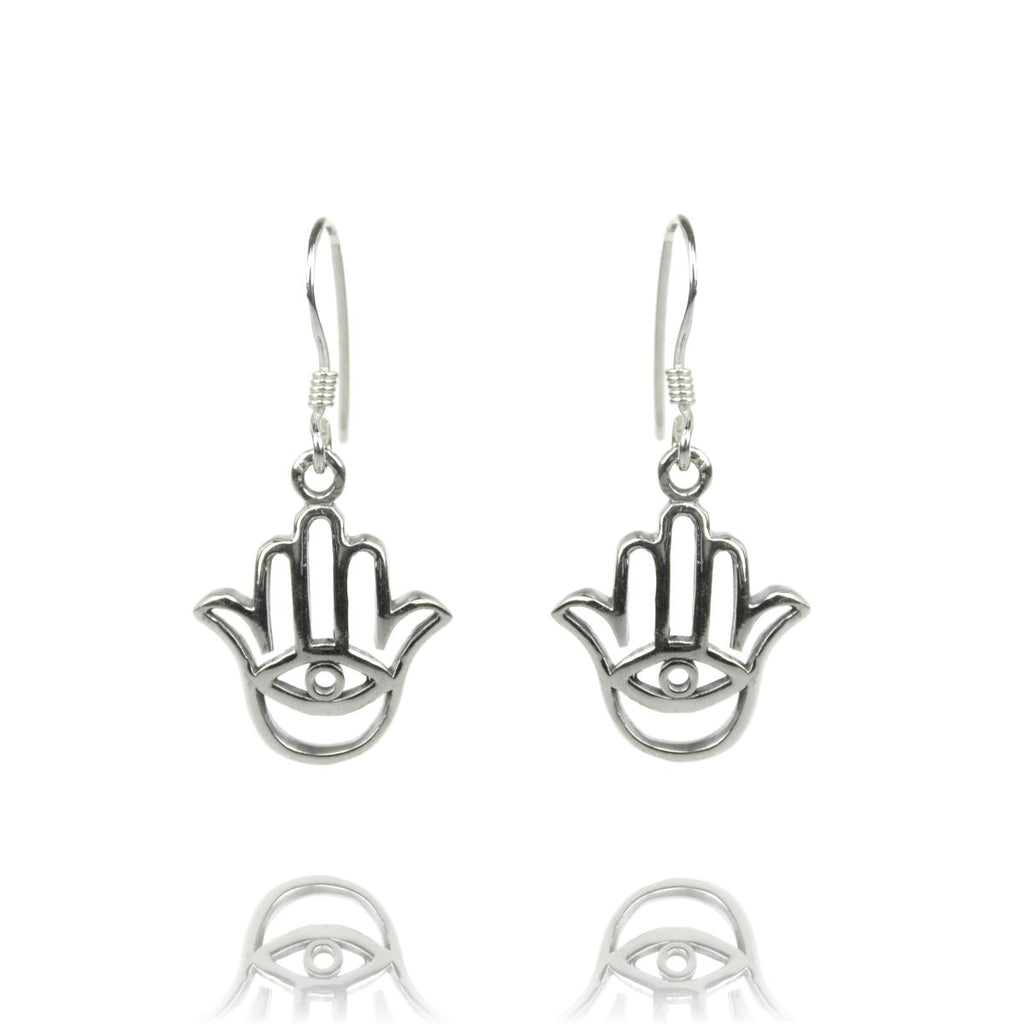 Hand der Fatima Ohrringe 925 Silber