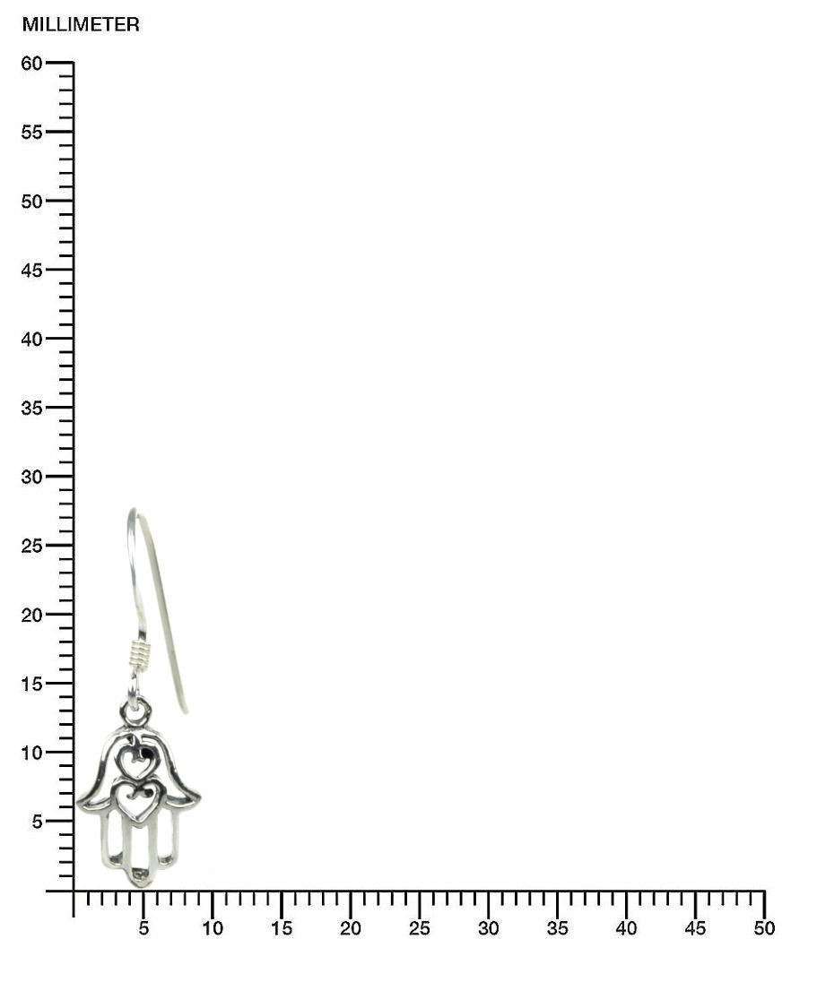 Hand der Fatima Ohrringe Silber SCHMUCK