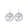 Lebensbaum Silber Ohrringe antik Silberschmuck
