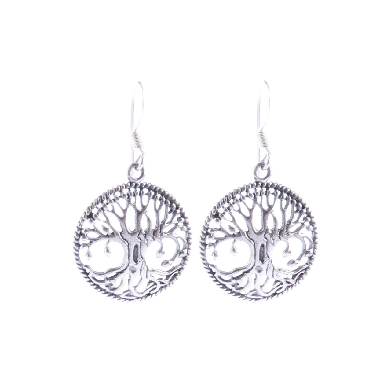 Lebensbaum Silber Ohrringe antik Silberschmuck