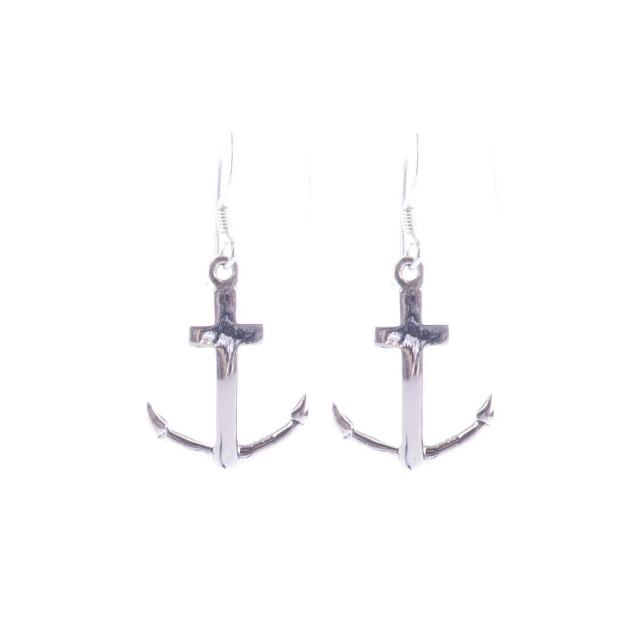 Anker klares Design Silberohrringe Anker Schmuck