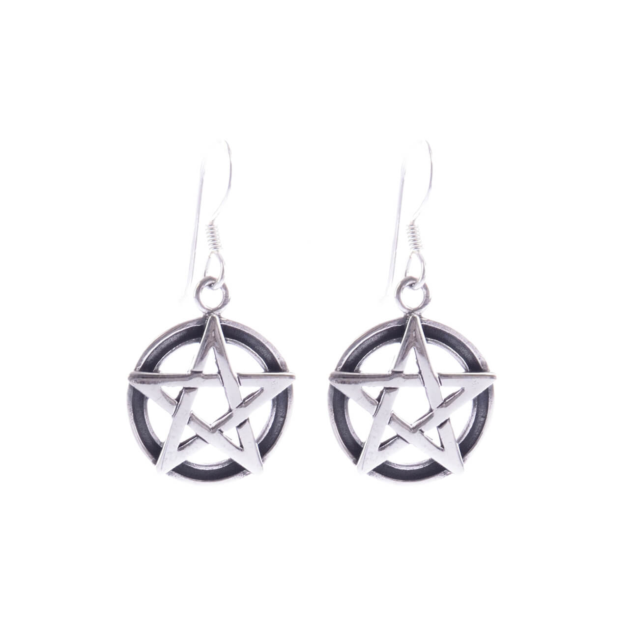 Pentagramm Silber Ohrringe Silberschmuck