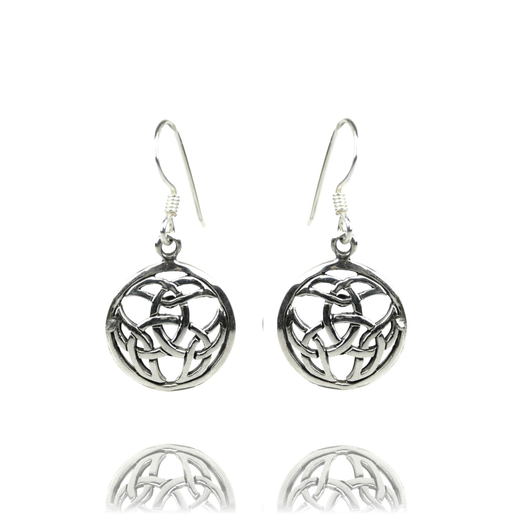 Keltischer Knoten Silberohrringe Schmuck