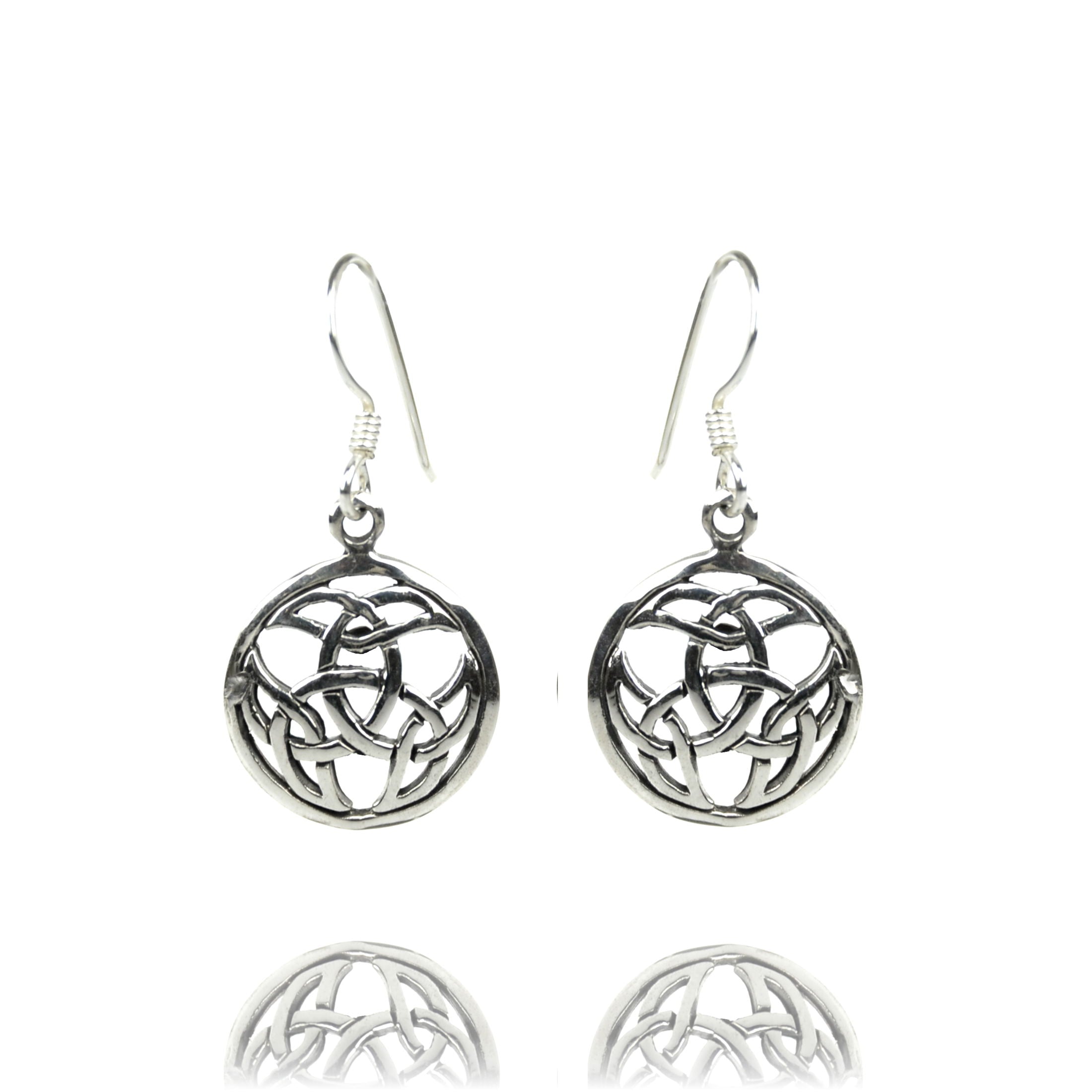 Keltischer Knoten Silberohrringe Schmuck