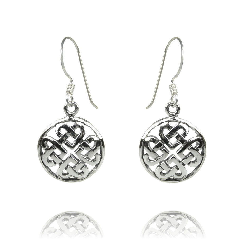Runde keltischer Knoten Ohrringe Schmuck