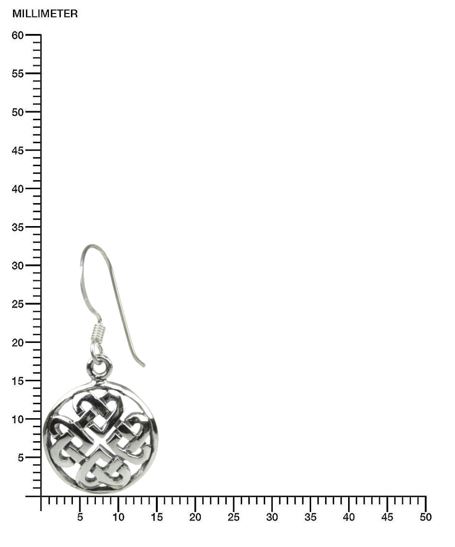 Runde keltischer Knoten Ohrringe Schmuck