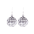 Keltisches Knotenmuster rund Silberohrringe Silberschmuck