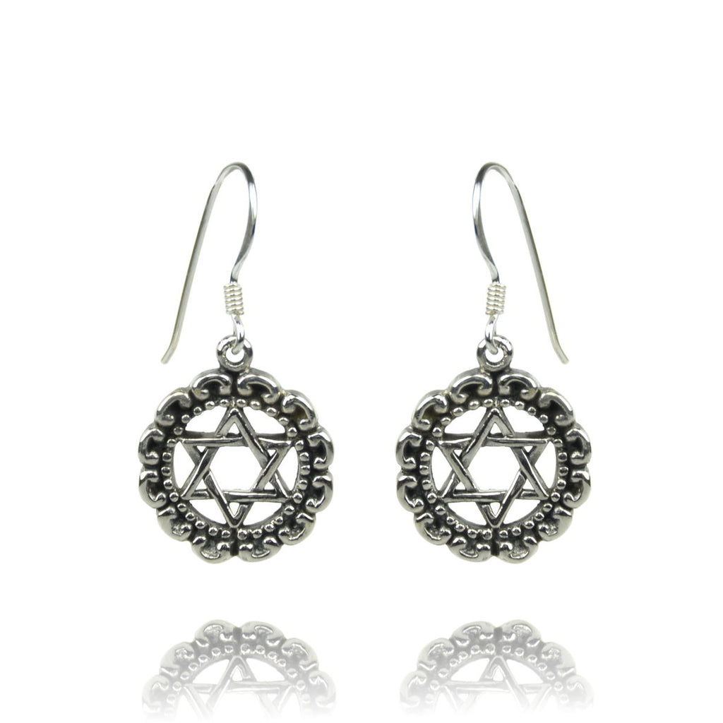 Davidstern Ohrringe Silber Silberschmuck