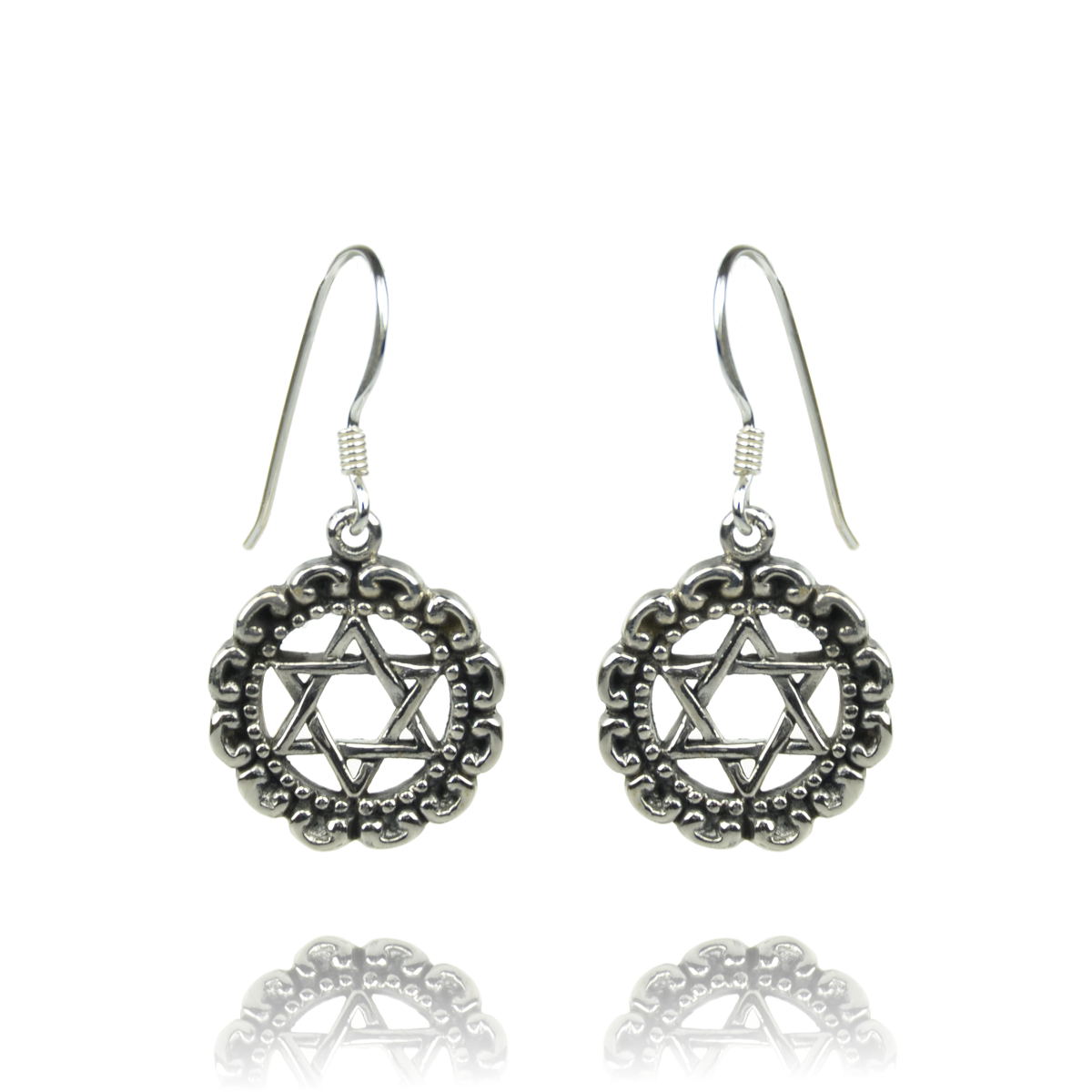 Davidstern Ohrringe Silber Silberschmuck
