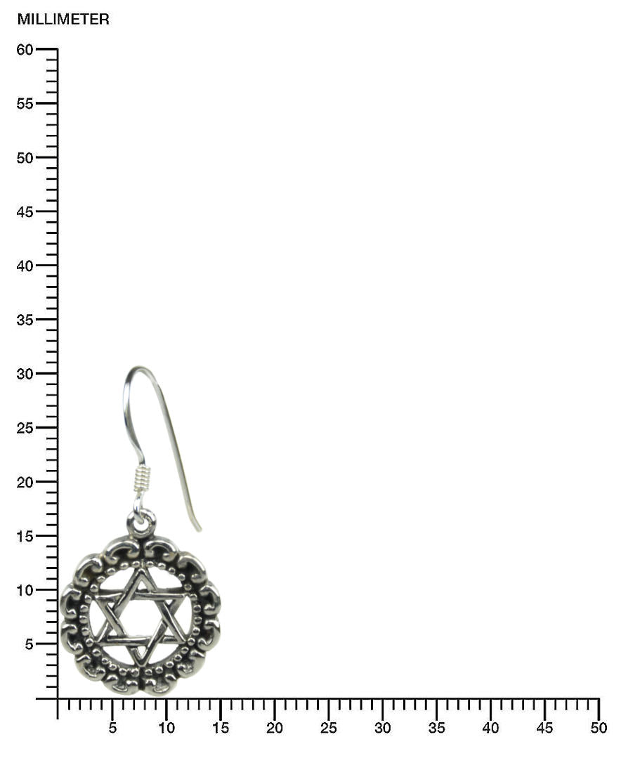 Davidstern Ohrringe Silber Silberschmuck