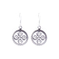 Doppel Dorje Silberohrringe Silberschmuck Buddhismus