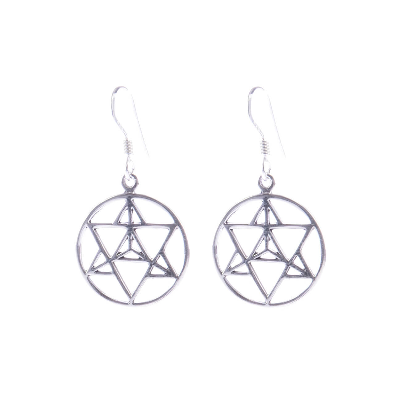 Metatronswürfel vereinfacht Silberohrringe Silberschmuck Sacred