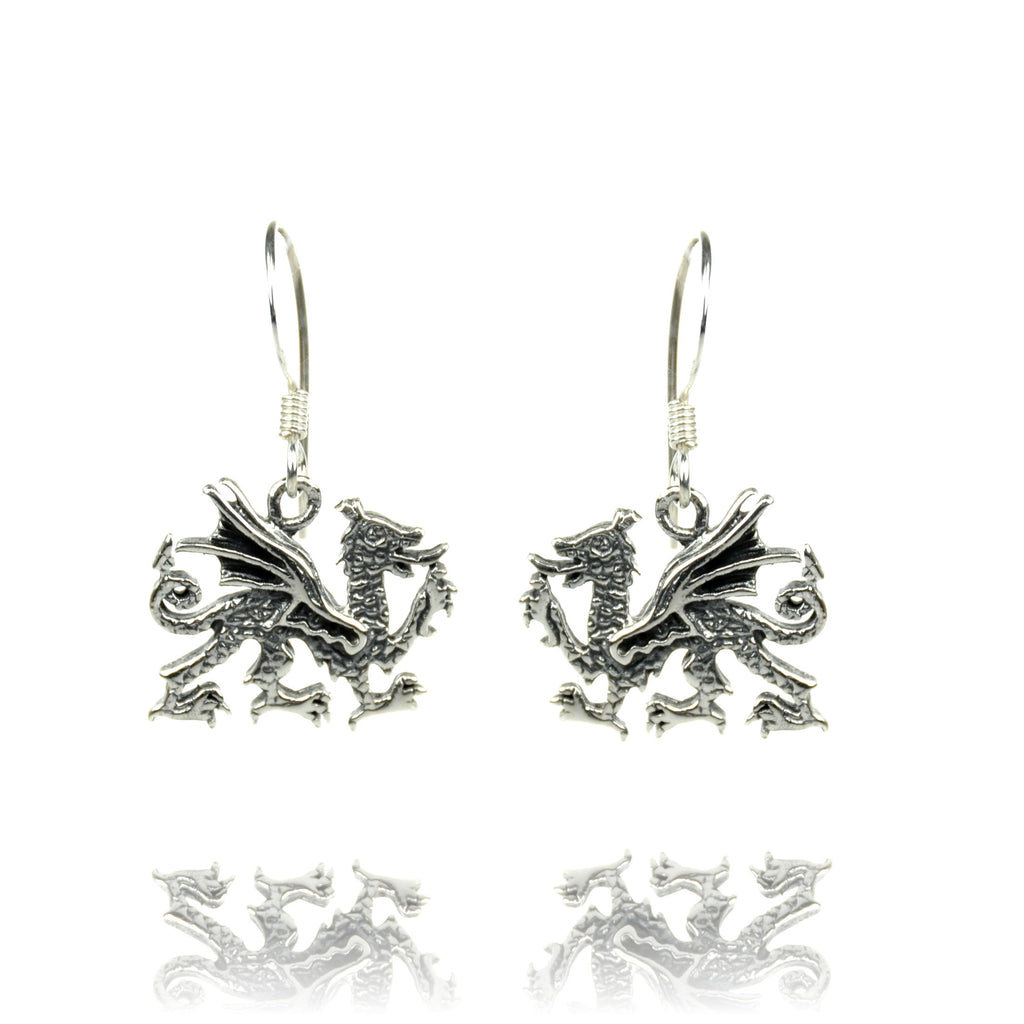 Keltischer Drachen Silberohrringe Silberschmuck