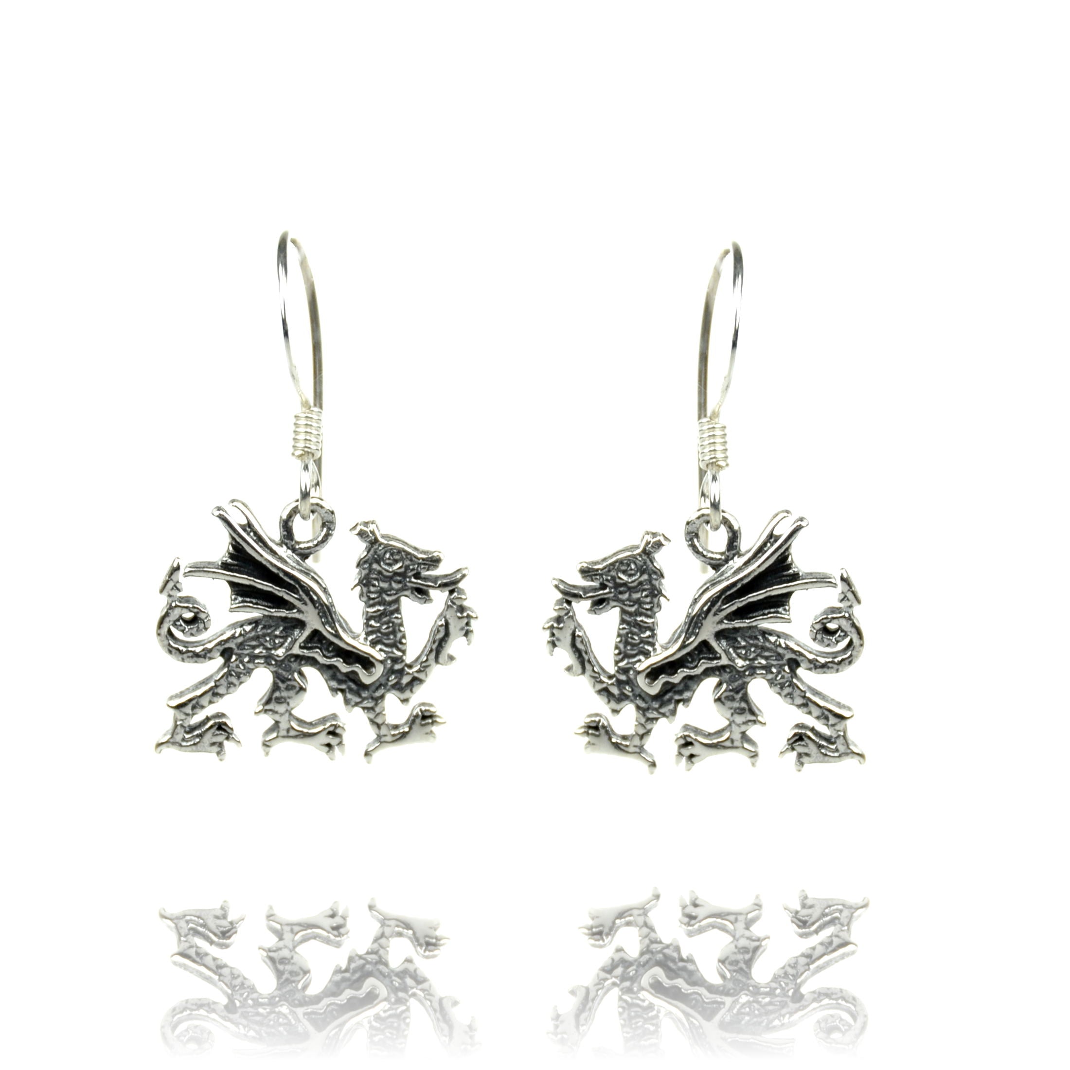 Keltischer Drachen Silberohrringe Silberschmuck