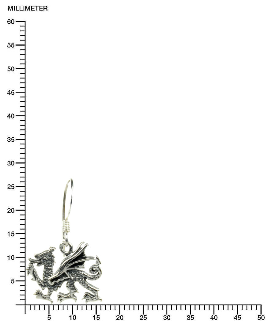 Keltischer Drachen Silberohrringe Silberschmuck