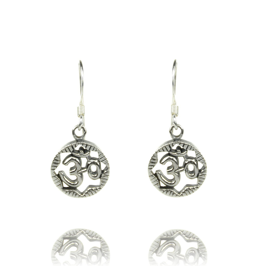 Om Silber Ohrringe Goa Silberschmuck