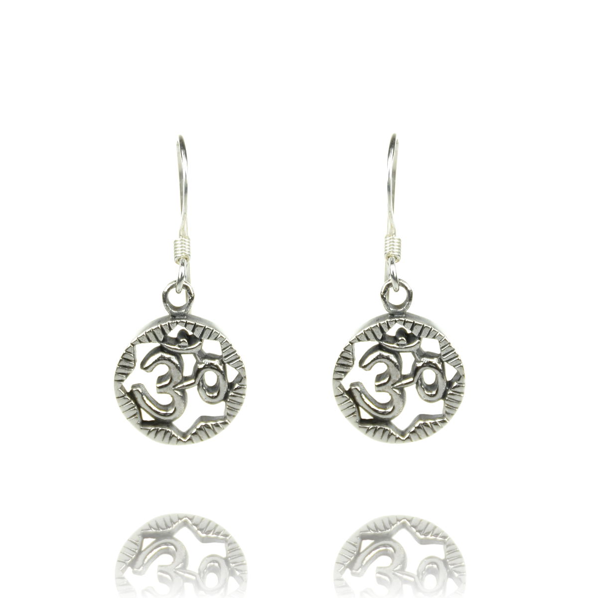 Om Silber Ohrringe Goa Silberschmuck
