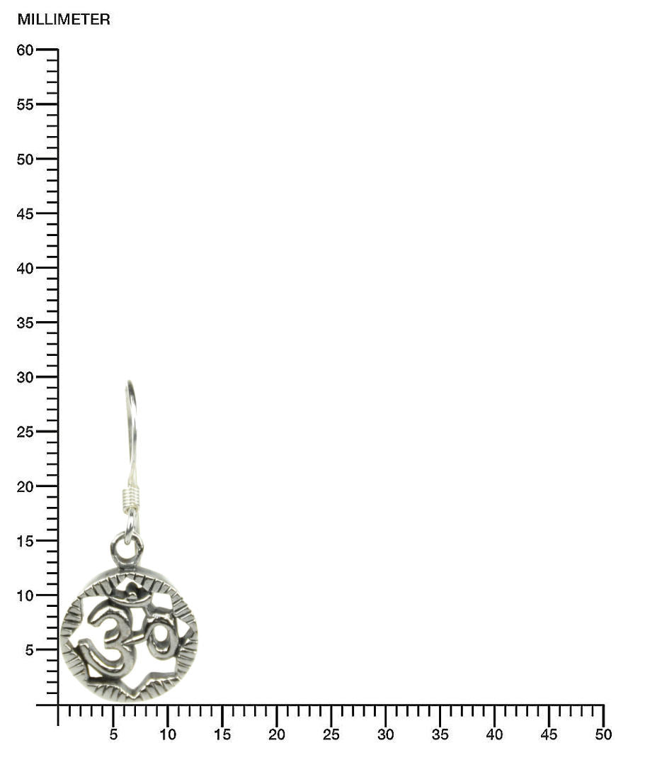 Om Silber Ohrringe Goa Silberschmuck